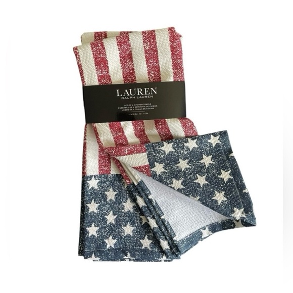 Lauren Ralph Lauren July 4thRed, White, and Blue Star-Striped Kitchen Towels - Picture 11 of 11